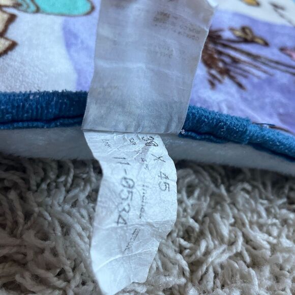 Vintage Disney Winnie the Pooh Fleece Baby Blanket Classic Squares Honey Pot EUC - Picture 8 of 11